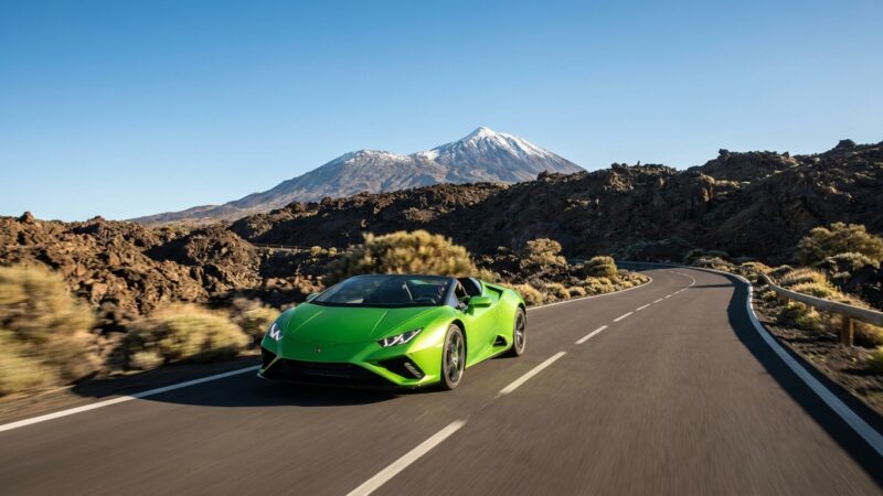 Lamborghini Huracan EVO Spyder: preizkus na Tenerife