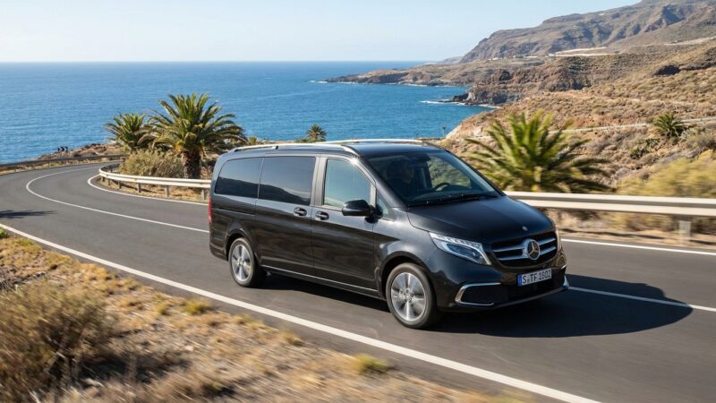 Mercedes-Benz V-Class na Tenerife: preizkus vožnje