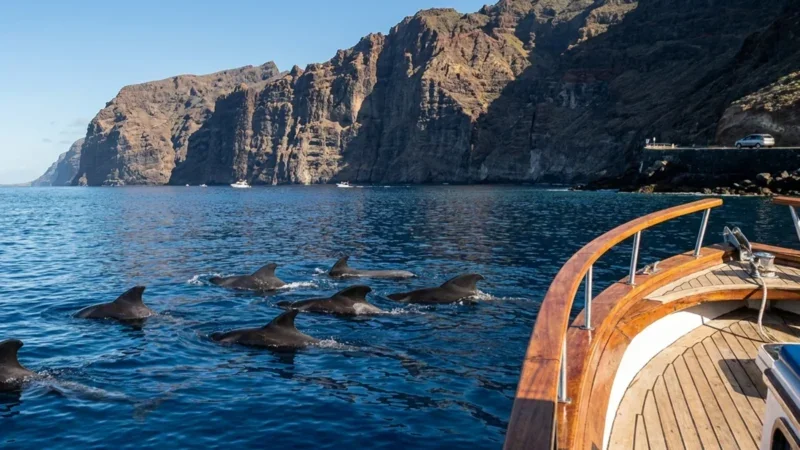 Opazovanje kitov na Tenerife: izleti z ladjo in pot